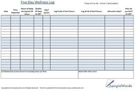 Wellness Chart And Log Download Pdf Document Health Chart Health Diary Wellness