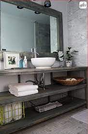 Diy Vanity In Renovated Bathroom Diy Bathroom Vanity Bathroom Decor Bathrooms Remodel