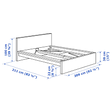 Choose plush cushioned headboards, wooden and painted wooden frames, or replica ornate metal frames of bygone eras. Malm Bed Frame High White King Ikea