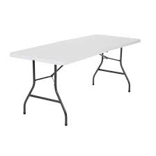 Cosco 6 Foot Centerfold Folding Table White Walmart Com Folding Table Cosco Table