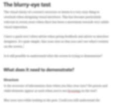 the blurry eye test ux collective