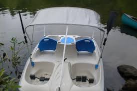 The sun dolphin® sun slider pedal boat provides endless fun in the sun in an easy, compact design. Sun Dolphin 5 Seat Sun Slider Pedal Boat With Canopy Ocean Walmart Com Walmart Com