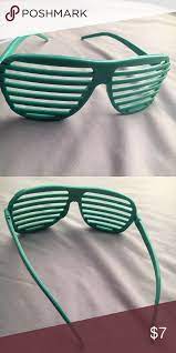 Green Plastic 80s Shutter Shades Shutter Shades Shutters Shades