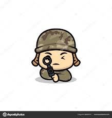 Ilustrasi hormat militer tentara kartun tentara tentara. Vektorgrafiken Chibi Avatar Man Vektorbilder Chibi Avatar Man Depositphotos