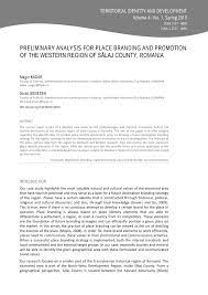 Maybe you would like to learn more about one of these? Pdf Preliminary Analysis For Place Branding And Promotion Of The Western Region Of SÄlaj County Romania