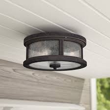 Check spelling or type a new query. Birch Lane Pranay 2 Light Outdoor Flush Mount Reviews Wayfair