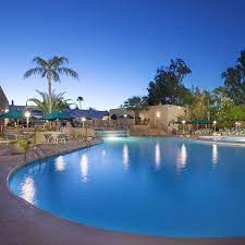 The Main Pool In The Evening At The Scottsdale Plaza Resort Hotel Rewards Resort Scottsdale Resorts
