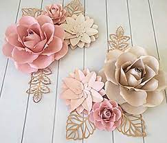 How to make giant paper flowers for wall diy backdrop decoration tutorial for wedding #flower #decoration #diy #craft. Bubbapaint 3d Paper Flower Decorations For Wall Backdrop For Decor Giant Size Pre Assembled Flower Girld Nursery Wall Decor Party Decor Wendding Bridal Shower Birthday Rooms Amazon Ca Handmade