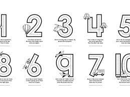 Simple free numbers coloring page to print and color : Free Cute Number Coloring Pages For Fun Learning Tulamama