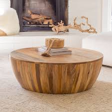 Goa Coffee Table In 2020 Natural Coffee Table Drum Coffee Table Circular Coffee Table