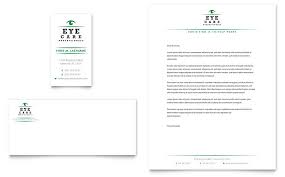 The doctor letterhead design used will also function to show your professionalism to your patients and colleagues. Optometrist Optician Business Card Letterhead Template Word Publisher