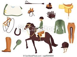Man leading the horse with the woman riding on it vector illustration. Horse Rider And Equestrian Equipment Set Of Flat Vector Illustrations Isolated Horse Rider Character And Equestrian Canstock