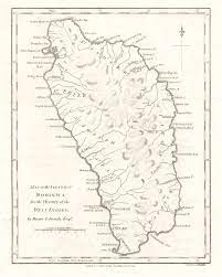 Opportunity to acquire 23 acres of land for sale in dominica located 5 minutes from the morne trois piton national park and emerald pool. Map Of The Island Of Dominica Geographicus Rare Antique Maps