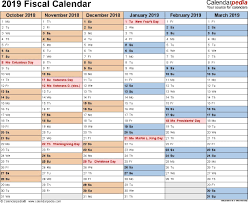 Fiscal Calendars 2019 As Free Printable Word Templates Catch Check More At Https Photobrunobernard Com H Fiscal Calendar Calendar Template Quarterly Calendar