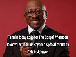 Join me, Quoir Boy, & Min. DeWitt Johnson for your MONDAY PRAISE BREAK  every Monday starting at 2PM Central. Only
