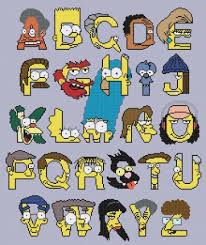 For any information click on the article, read the description and contact the advertiser directly. Alphabet Simpson Characters 14 93 X 17 79 Cross Stitch Pattern Pdf E596