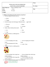 Latihan menulis sd kelas 1 latihan menulis sd kelas 1. Soal Latihan Tema 1 Kelas 1 Sd St 3 4