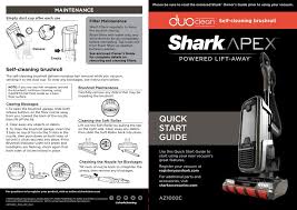 Your comments make me smile because i see that you all are feeling embarrassed or amazed when vacuuming: Shark Duo Clean Apex Powered Lift Away Az1002c Quick Start Manual Pdf Download Manualslib