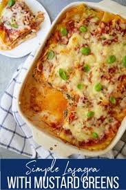 Simple Lasagna With Mustard Greens Registered Dietitian Columbia Sc Rachael Hartley Nutrition In 2020 Easy Lasagna Easy Lasagna Recipe Vegetarian Pasta Recipes
