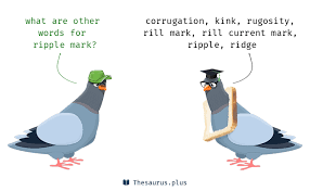 Terms Corrugation and Ripple mark are semantically related or have similar  meaning