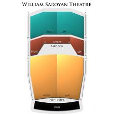 William Saroyan Theatre 2019 Seating Chart