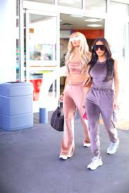 Velour is one of my favorite collection launches to date! Kim Kardashian Paris Hilton Reunite In Velour Track Suits From Skims Line Hollywood Life