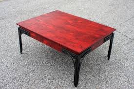 Save on red and coffee tables. Red Coffee Table Industrial Coffee Table Wood Metal Coffee Table Metal Leg Table 30 W X 40 L X 18 T Distressed Antique Red Finish Red Coffee Tables Coffee Table Industrial Coffee Table