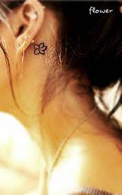 Small Flower Tattoo Behind Ear Floral Tattoo Inked Small Flower Tattoos Flower Tattoos Tattoos