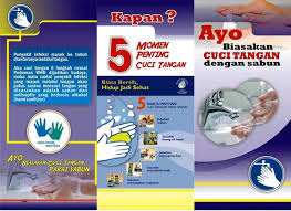 Picture poster 6 langkah mencuci tangan dengan benar bersih itu sehat ini dipetik dari laman web berikut : Jual Brosur Atau Leaflet Etika Batuk Dan Cuci Tangan Pakai Sabun Di Lapak Syafana Bukalapak