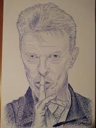David Bowie Pencil Drawings by Chris Burns.