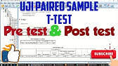 Maybe you would like to learn more about one of these? Paired Sample T Test Data Pre Test Dan Post Test Youtube
