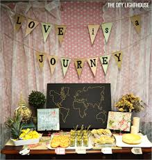 How To Throw A Travel Themed Bridal Shower On A Budget Travel Theme Bridal Shower Bridal Shower Travel Bridal Showers