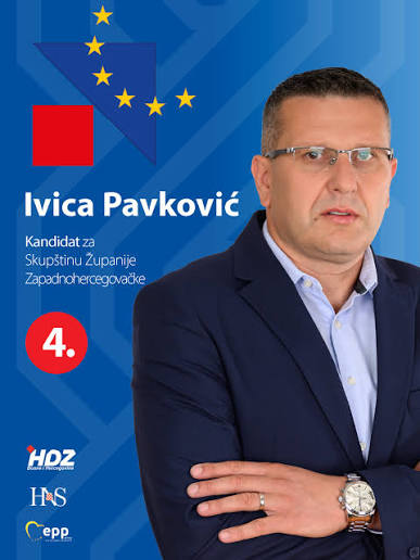 ⏩️ Kandidat @hdz_bih za Skupštinu Županije Zapadnohercegovačke. 4️⃣ IVICA PAVKOVIĆ ☑️