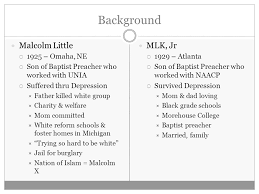 I highly recommend the book martin and malcolm in america by james hal cone to address this topic. Unit 5 Lesson 2 Martin Vs Malcolm Objectives To Explore The Ideological And Political Development Of Martin Luther King Jr And Malcolm X Through Primary Ppt Download