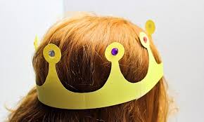 Draw a long skirt, and draw. How To Make A Paper Crown With Free Template The Craft At Home Family