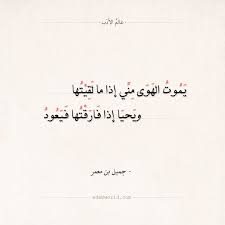 شعر جميل بن معمر يموت الهوى مني إذا ما لقيتها عالم الأدب Romantic Quotes Quotes Sayings