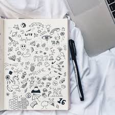 Shop aesthetic art doodles aesthetic notebooks designed by basicartkid as well as other aesthetic merchandise at teepublic. Doodling Aha Easy Doodles Drawings Mini Drawings Pen Art Drawings