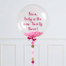 Expert designed birthday balloons options which are sure to please. 40th Birthday Balloons Delivered Bubblegum Balloons