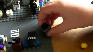 Swat military lego black jeep teams figure set city police weapon blocks car toy. Lego Zombie Military Defence Base Youtube