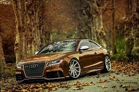 Audi Rs5 In Fall Mode Sitting Nicely On Some Vossen Cvt S Audi Audi Rs5 Audi Cars