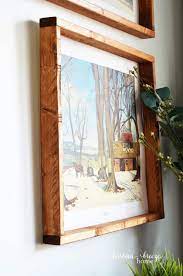 How To Make A Large Picture Frame Homemade Picture Frames Wood Picture Frames Diy Diy Picture Frames