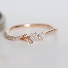 Floral Wedding Band Crystal Engagement Rings Dainty Engagement Rings Womens Engagement Rings