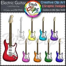 Electric Guitar Clipart Clip Art Rock N Roll Rock Star Instrument Guitar Clipart Clip Art Guitar Artwork