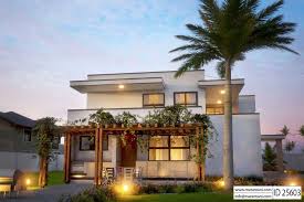 Maintaining the minimum setbacks being 3 meters at the front, 2 meters at the back and 1.5 meters on both side making it a single detached house design. 5 Bedroom House Design Id 25603 Contemporary House Plans One Storey House House Design