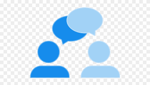 What did the doctor say? A Graphic Of Two People Talking To Each Other Circle Free Transparent Png Clipart Images Download