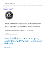 Untuk membuat sebuah karya ilmiah yang baik dan mudah untuk dimengerti setiap pembaca makalahnya. Pdf Contoh Makalah Mahasiswa Yang Benar Beserta Pedoman Pembuatan Makalah Rio Sunoto Academia Edu