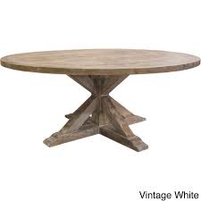 Classic and yet unique, this round dining table showcases the distinctive characteristics of reclaimed pine wood in a timeless pedestal design. Our Best Dining Room Bar Furniture Deals Reclaimed Wood Round Dining Table Round Wood Dining Table Round Dining Table