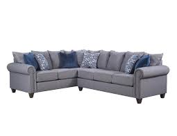 Simmons Upholstery Emma Slate 2 Piece Sectional 9175br 03lb 03r Slate Sectional Furniture Sectional Sofa