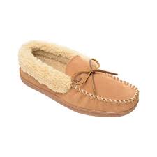 mens minnetonka allen moccasin slipper size 12 m cinnamon suede