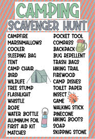 Long hairstyles for elderly women Free Printable Camping Scavenger Hunt Play Party Plan